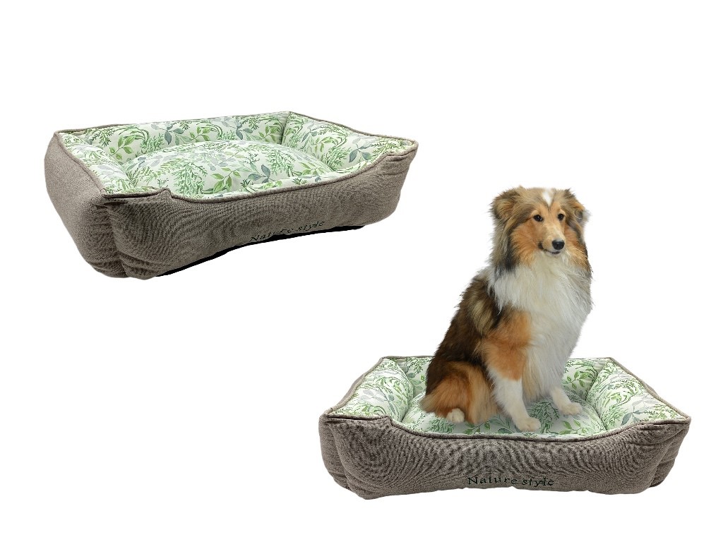 LG BROWN/GREEN PET BED