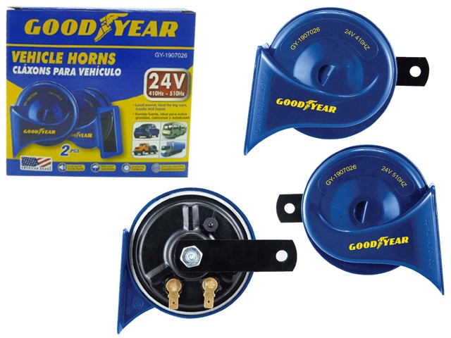 BLU/BLK PLASTIC CAR HORN
