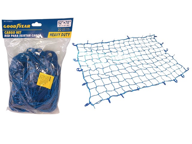 1PK BLUE NET W/2 PLSTIC HOOKS