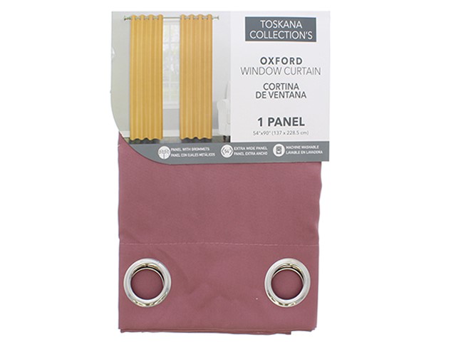 PURPLE SOLID OXFORD CURTAIN