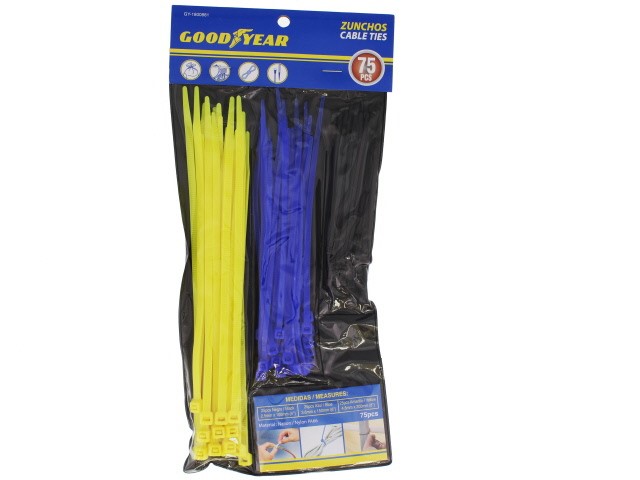 ASST COLORS CABLE TIES