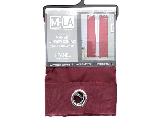 BURG SOLID SHEER VOILE PANEL