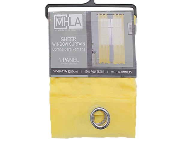 LGHT YELLW SOLID SHEER  PANEL
