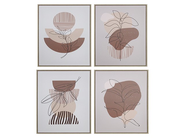 BROWN WALL PRINT 45X60X2.5CM