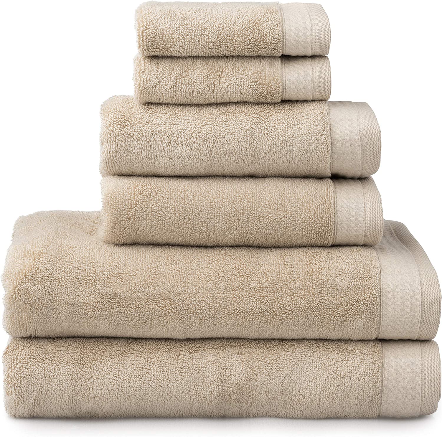 6PC CHOCO MADISON TOWEL SET