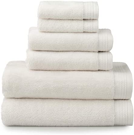 6PC CREAM MADISON TOWEL SET
