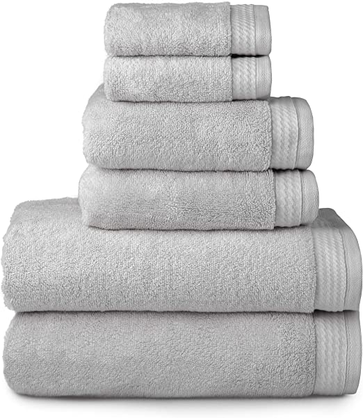 6PC GREY MADISON TOWEL SET
