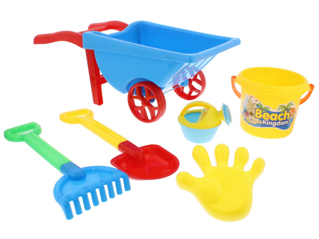 6 PCS BEACH TOY CART