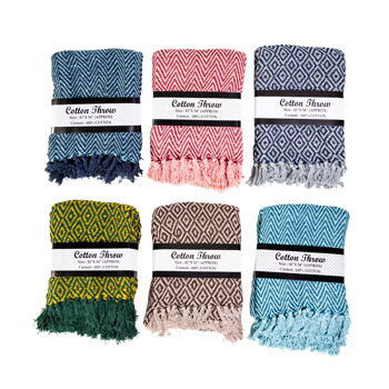 42X54 FRINGE THROW BLNKT ASST