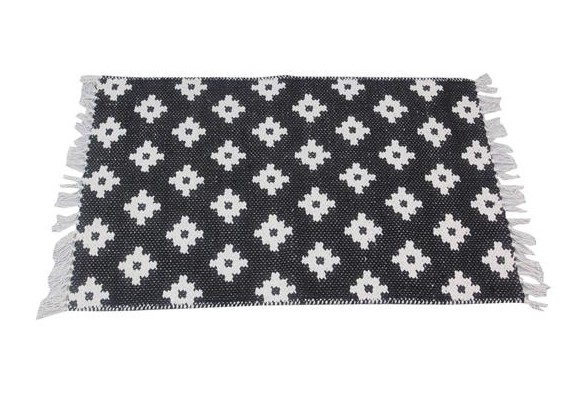24X36 AREA RUG REVSBLE BLK/WHT