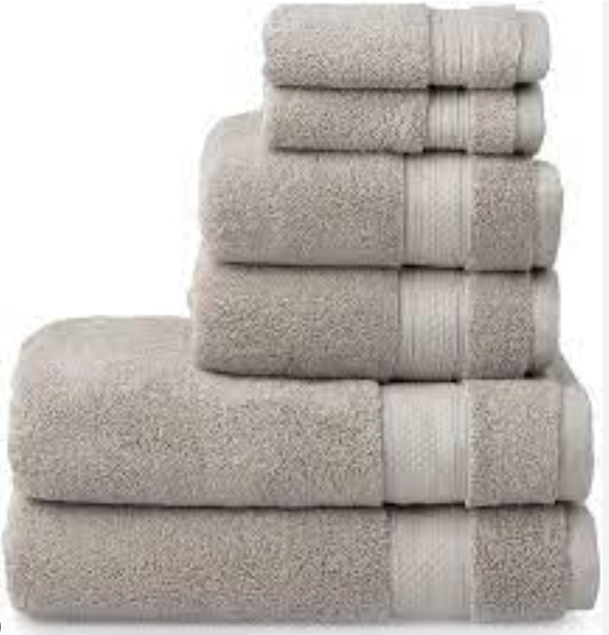 6PC GREY IDEAL TOWEL SET