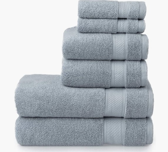 6PC LGHT-BLU IDEALTOWEL SET