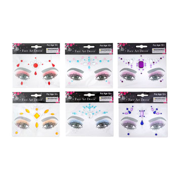 FACE ART EYE GEMS 6AST