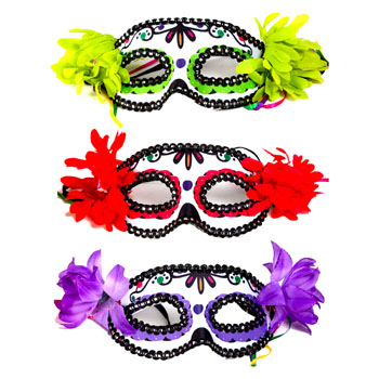 MASK CARNIVALE 3 ASST COLORS