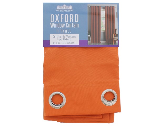 1PC RUST SOLID WINDOW CURTAIN