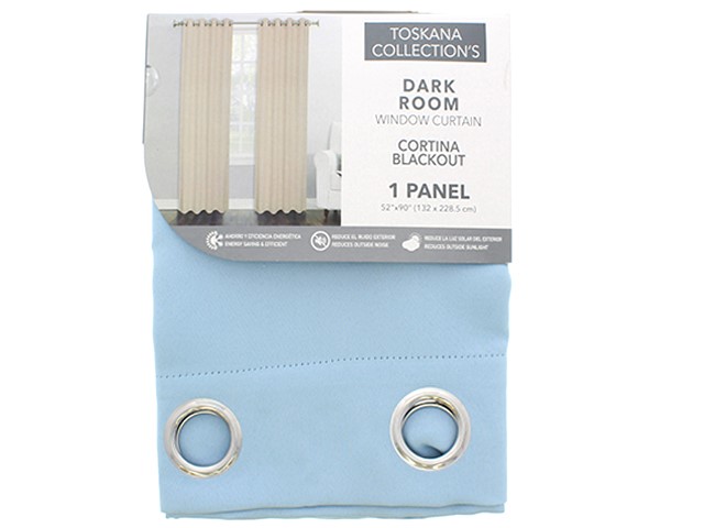 BABY BLUE MATTE BLACKOUT CURTAIN