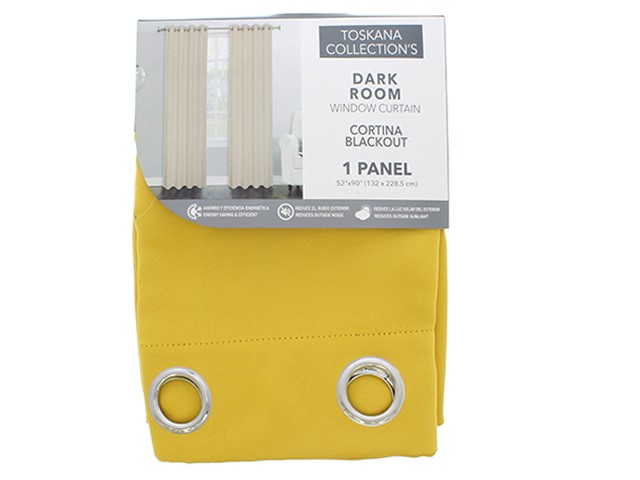 YELLOW MATTE BLACKOUT CURTAIN