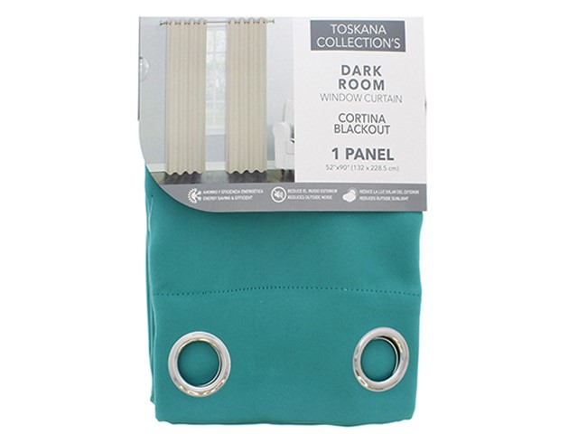 D/GREEN MATTE BLACKOUT CURTAIN