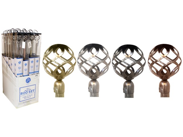 28-48 SILVER CURTAIN ROD