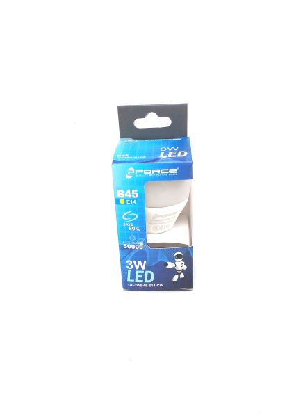 LED E14 BULB B45 COOL WHITE