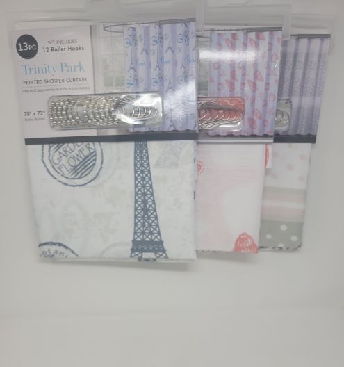 TRINITY SHOWER CURTAIN 13PC