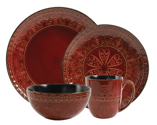 MILANTO 16PC D/WARE RED SET