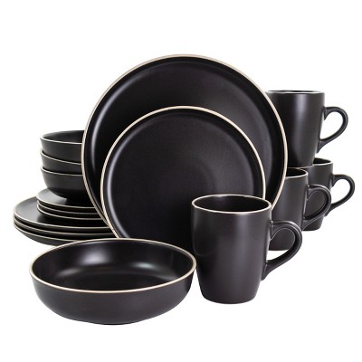16PC D/WARE MATTE/BLK SET