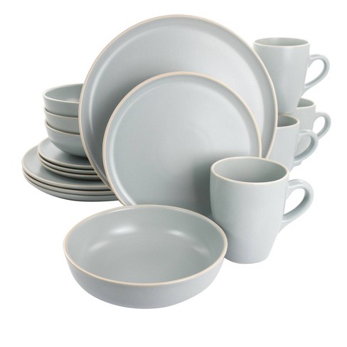 16PC D/WARE MATTE/GRAY SET