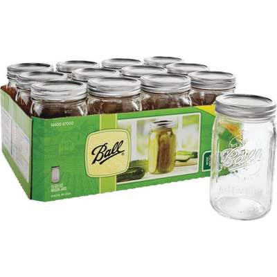 QUART W/M MASON JAR