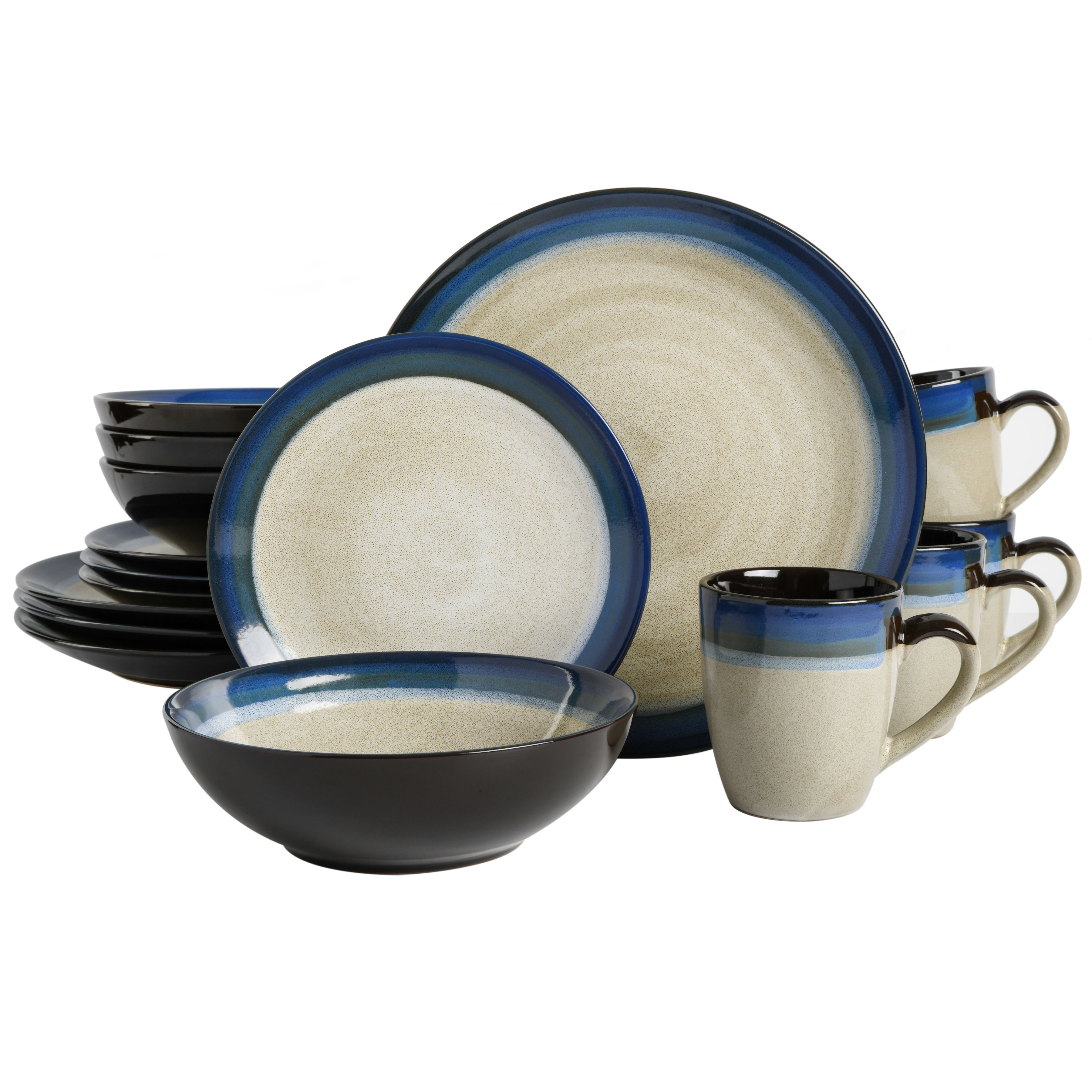 16PC DW CREAM/BLUE SET