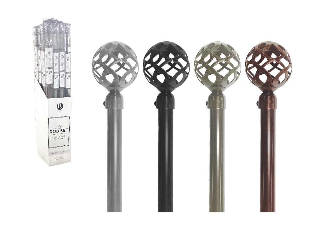 48X84 GUN METAL CURTIN ROD