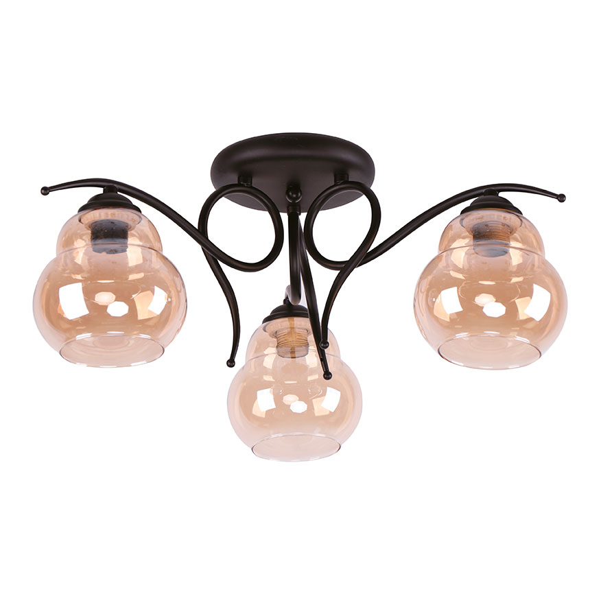 3L CEILIN LAMP M/BLACK 40W