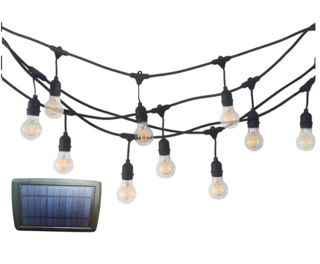 SOLAR STRING LIGHTS OUTDOORS 20'