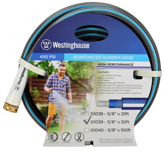 REINFORCED HOSE 5/8 50FT 5PLY