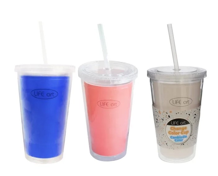 500ML TUMBLER WITH LID & STRAW