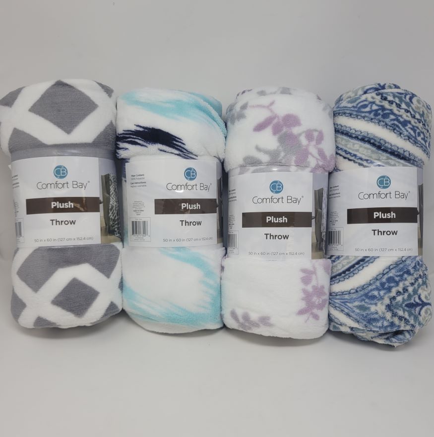 50X60 SNGL LAYER PLUSH THROW