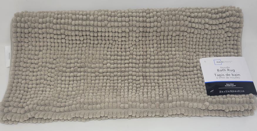 20X32 NOODLE RUG-FEATHER GRY