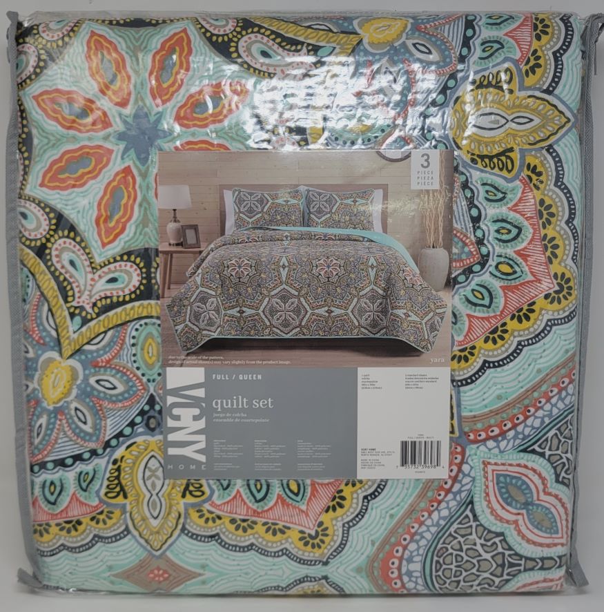 3PC F/QUEEN QUILT SET