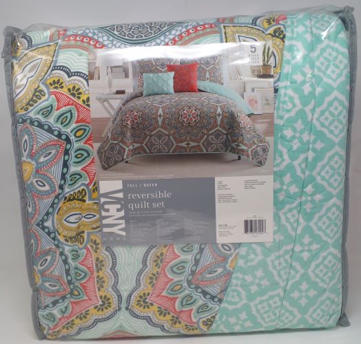 5PC F/QUEEN QUILT SET