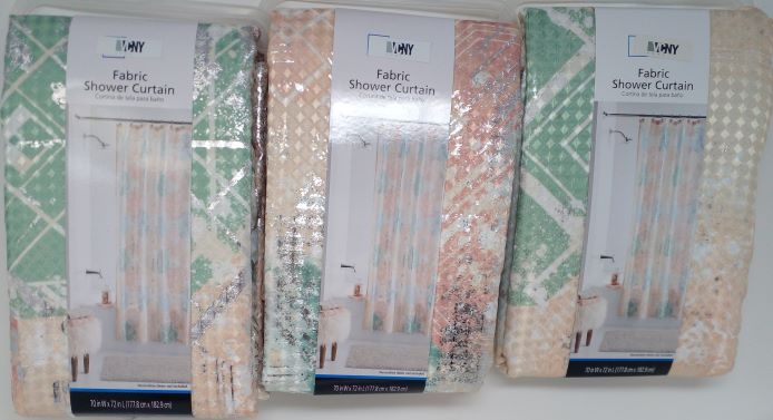 70X72 METALIC SHOWER CURTAIN