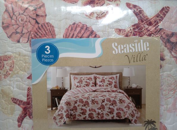 SHELL T QUILT KING 3PC SET