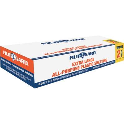 10X25 2.5 MIL CLEAR PLASTIC