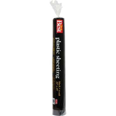 20X25 4MIL BLK POLY FILM