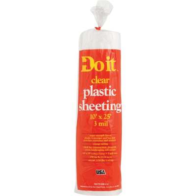 10X25 3MIL CLR POLY FILM