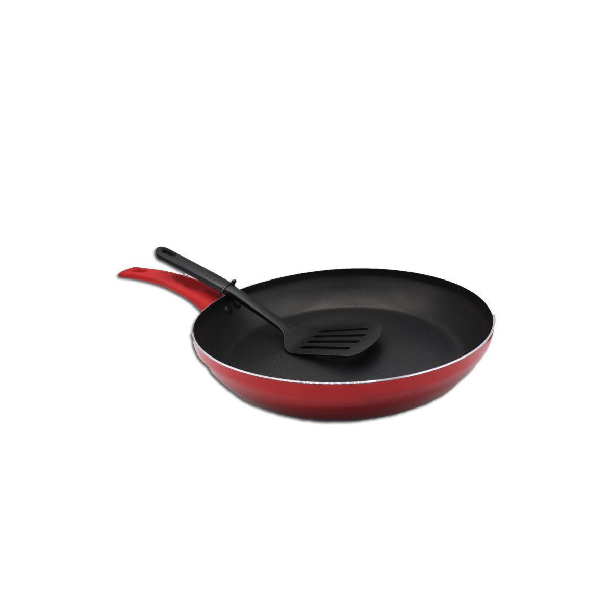 8'' FRYIN PAN W/TURNER RED
