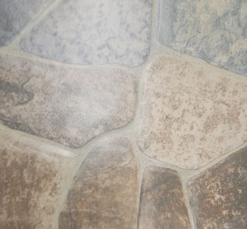 12X12 BR/GY STONE MATT TILE