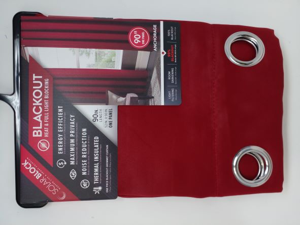 B/OUT GROMMET PANEL 90'' RED