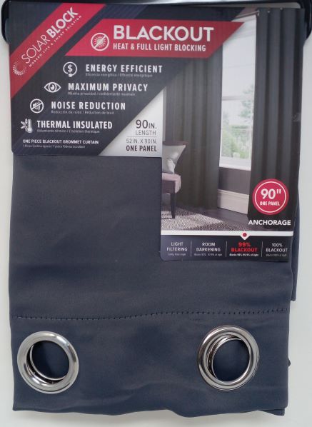 B/OUT GROMET PANEL 90'' CHAR