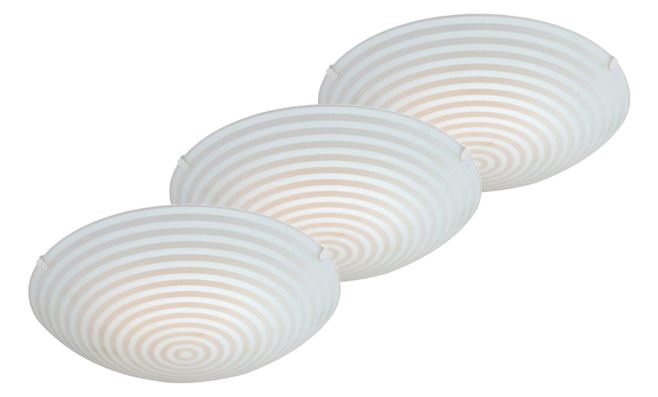 CEILNG LMP.FLUSHMNT E27-60W 3PK