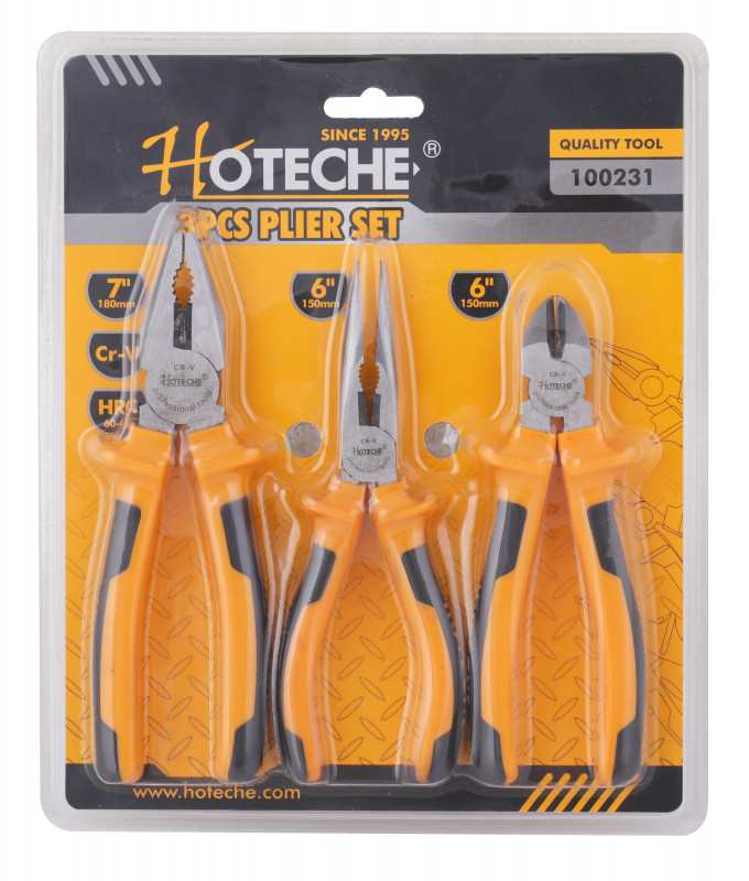 3PC ASSORTED PLIER SET